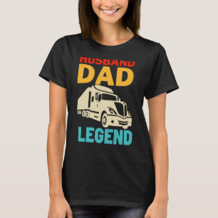 T-shirt Légende du camionneur papa mari