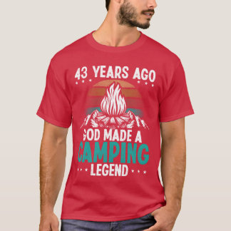 T-shirt Légende du camping de 43 ans Scout 43Anniversaire