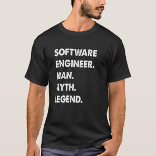 T-shirt Légende du mythe de l'ingénieur logiciel