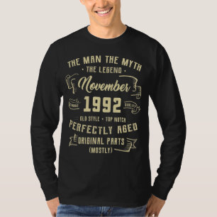 T-shirt Légende du mythe masculin novembre 1992 30e annive