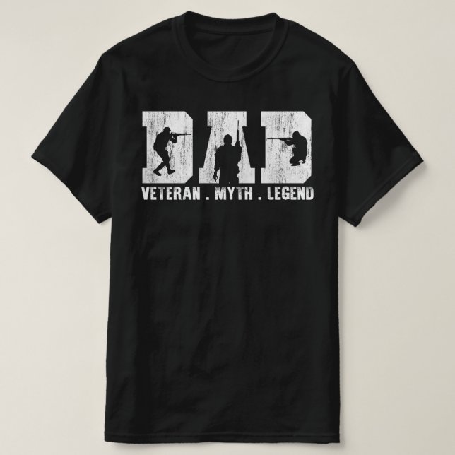 T-shirt légende du mythe papa (Design devant)