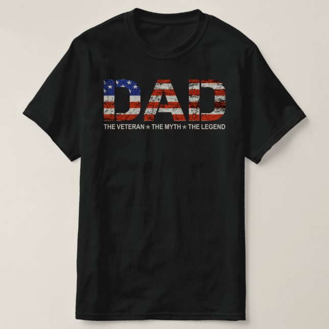 T-shirt légende du mythe papa (Design devant)