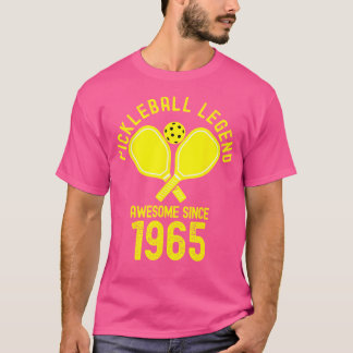 T-shirt Légende Du Pickleball Awesome Depuis 1965 Retro 60