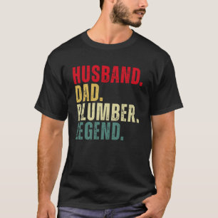 T-shirt Légende du plombier papa du mari