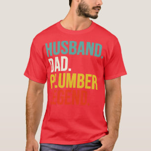 T-shirt Légende du plombier papa du mari