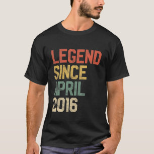 T-shirt Légende Enfants Depuis Avril 2016 5E Anniversaire