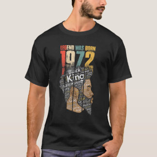 T-shirt Légende Est Né 1972 50e Anniversaire Père Vintage
