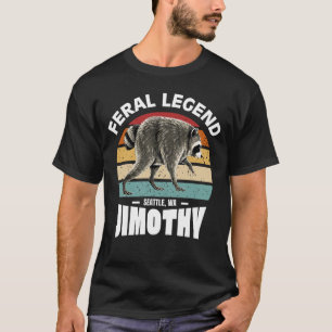 T-shirt Légende Férale Jimothy Rétro Vintage Drôle Raton l