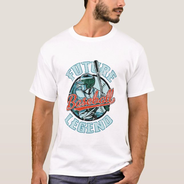 T-shirt Légende future du baseball pour enfants (Devant)