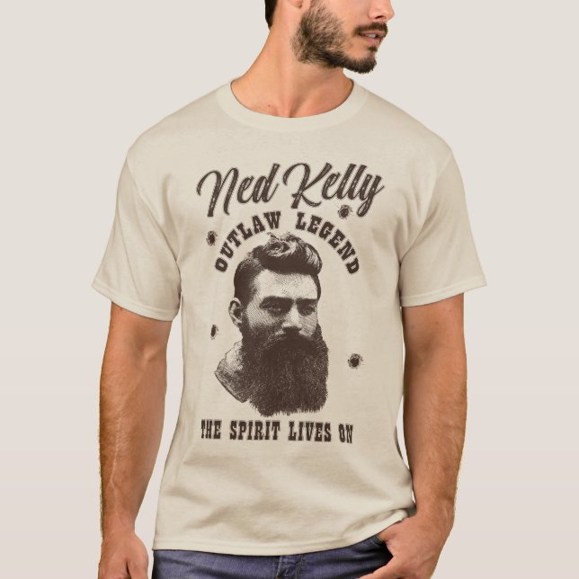 T-shirt Légende hors-la-loi - Ned Kelly - Australie Bushra (Devant)