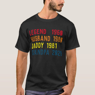 T-shirt Légende Mari Daddy Grand-père