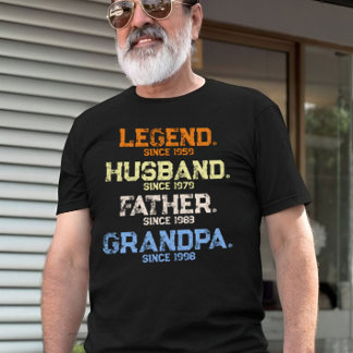 T-shirt Légende Mari Daddy GRANDPA Customisé