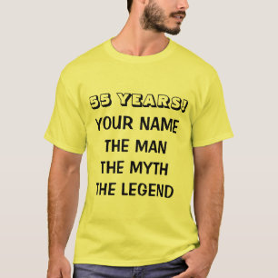 T-shirt légende mythe homme pour hommes du 55e ann