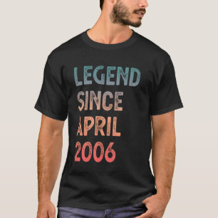 T-shirt Légende pour garçons et filles de 19 ans depuis av
