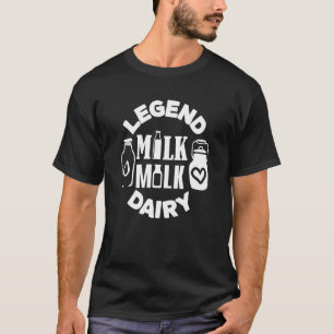 T-shirt Légende Producteur laitier Funny Milk Joke Vache
