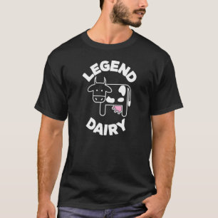 T-shirt Légende Producteur laitier Funny Milk Joke Vache