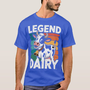 T-shirt Légende Produits Laitiers Drôle Agriculteur Vache
