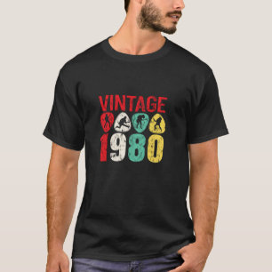 T-shirt Légende Rock Vintage 1980 Foudroyé Hommes Femmes