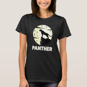 T-shirt Légende sauvage noire cool Panther Graphisme Nouve