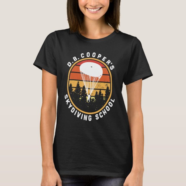 T-shirt Légende urbaine du cryptide de l'école de parachut (Devant)