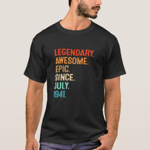 T-shirt Légende vintage Awesome Epic depuis juillet 1941 8
