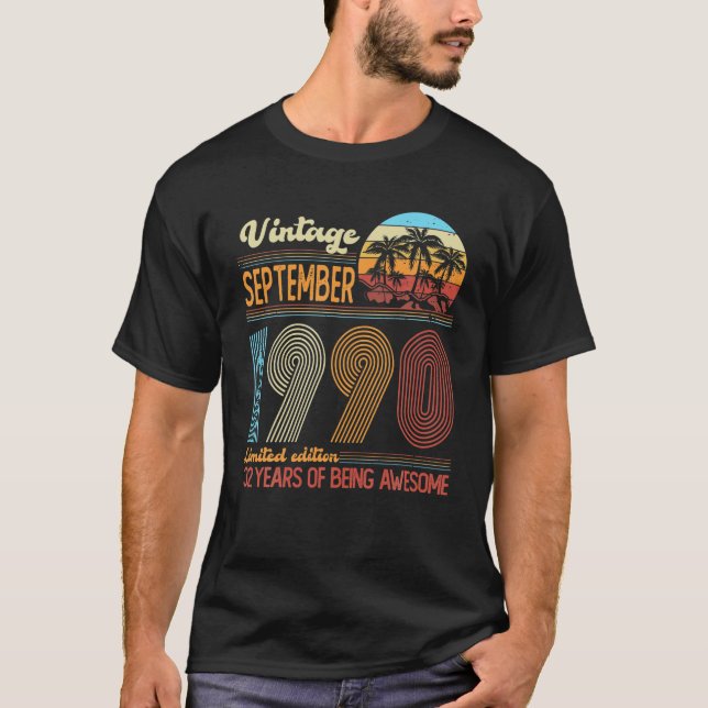T-shirt Légende Vintage rétro 1972 (Devant)