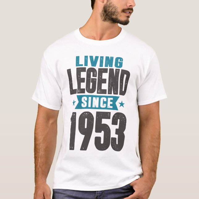 T-shirt Légende vivante depuis 1953 (Devant)