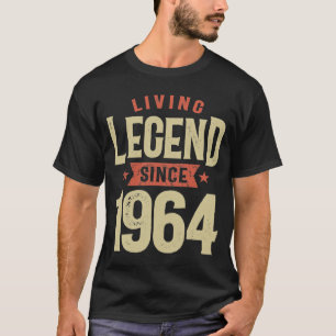 T-shirt Légende vivante depuis 1964 Anniversaire