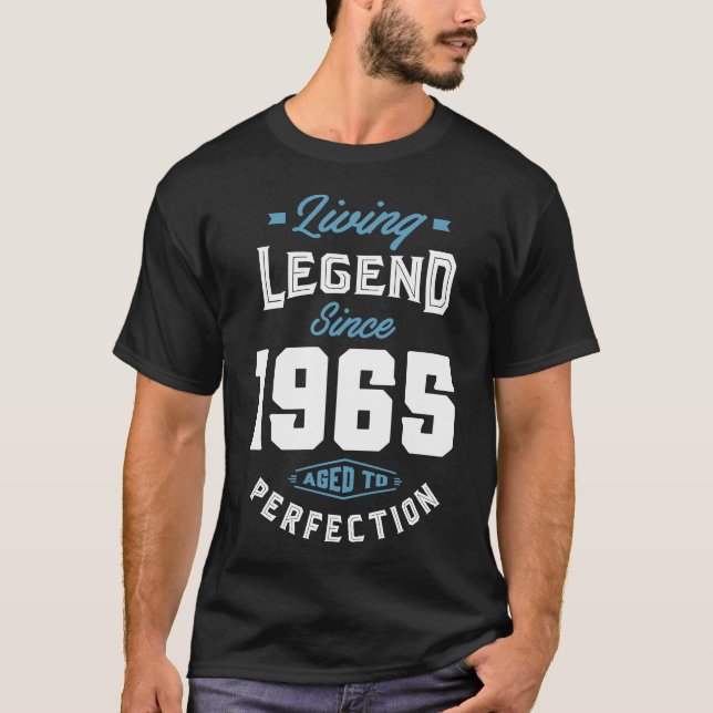 T-shirt Légende vivante depuis 1965 (Devant)