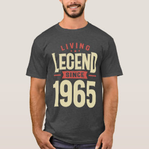T-shirt Légende vivante depuis 1965 58e anniversaire