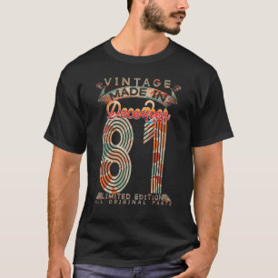 T-shirt Légendes d'anniversaire vintage nées en décembre 1