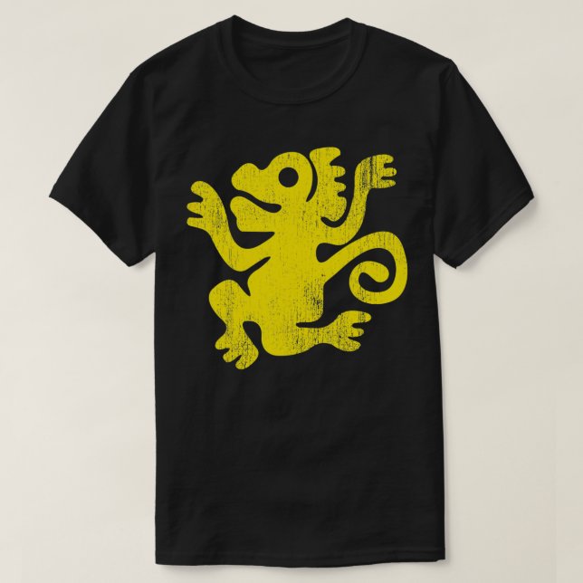 T-shirt Légendes Du Singe Vert Du Temple Caché (Design devant)