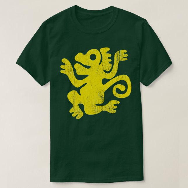 T-shirt Légendes Du Singe Vert Du Temple Caché (Design devant)