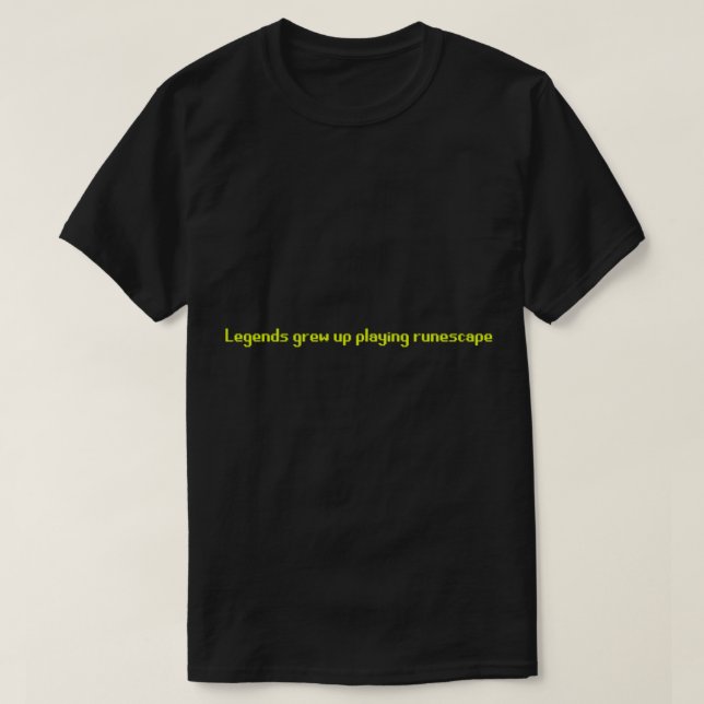 T-shirt Légendes jouer runescape (Design devant)