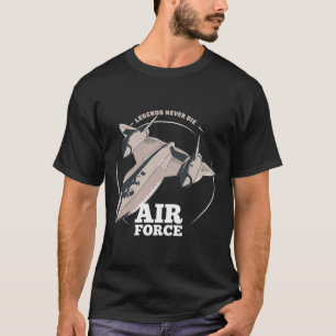 T-shirt Légendes ne meurent jamais militaire SR 71 Blackbi