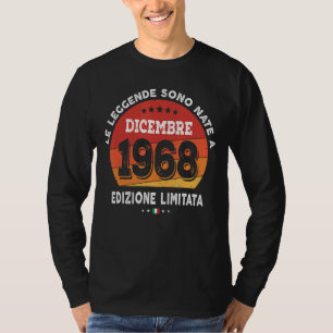 T-shirt Légendes Nées En Décembre 1968 54e Anniversaire 54