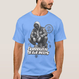 T-shirt Légendes Urbaines Streetwear – Figure encapuchonné