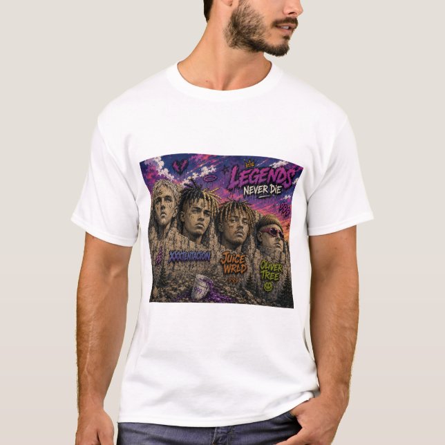 T-Shirt Legends Never Die (Devant)