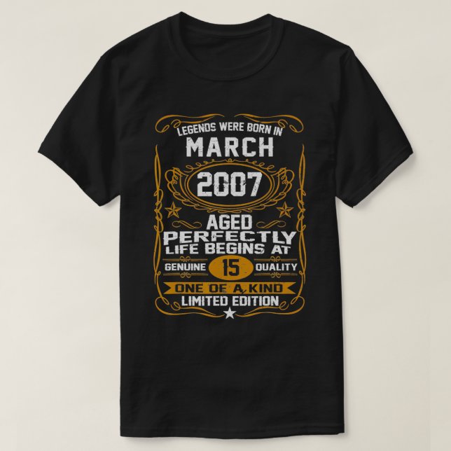T-shirt Legends Were Born (Design devant)