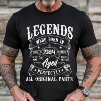 T-shirt Legends Were Born In Custom Year Vintage Birthday 