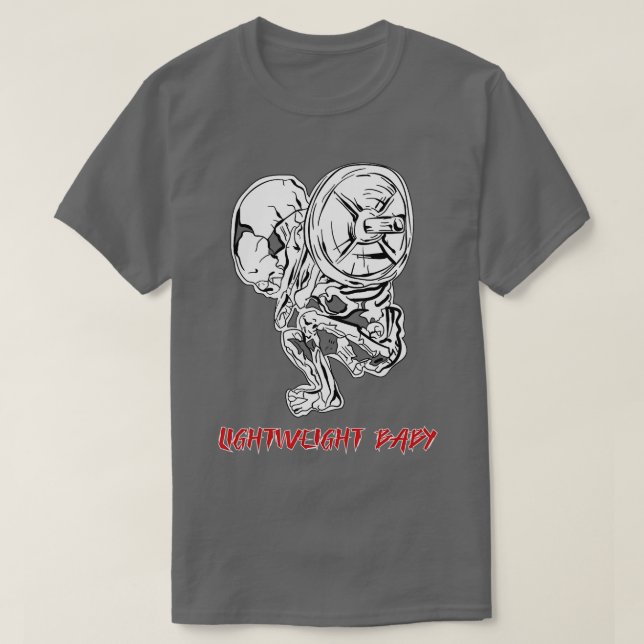 T-shirt Léger Baby Skeleton Poids Bodybuildi (Design devant)