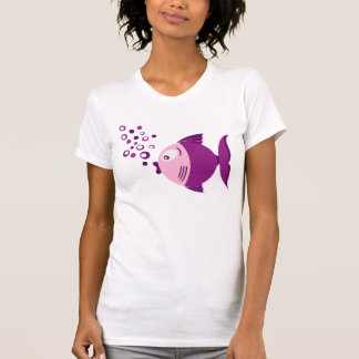 T-shirt léger de base de femmes de poissons
