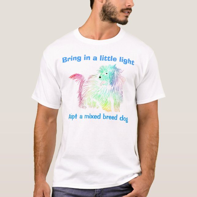 T-shirt léger de chien (Devant)