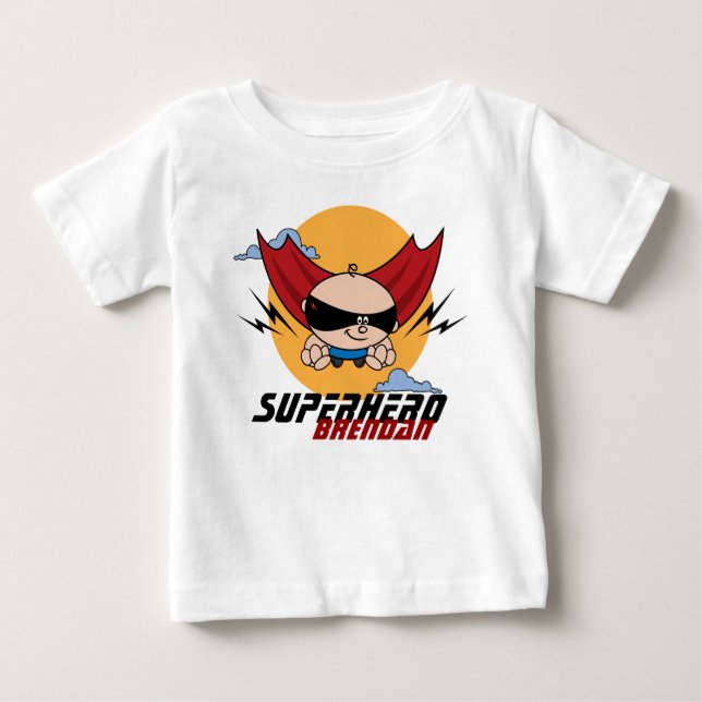 T-shirt léger Superhero Flying Toddler (Devant)
