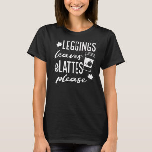 T-shirt Leggings Feuilles et lattes S'il vous plaît Citrou