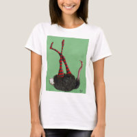 Leggings rayés d'autruche