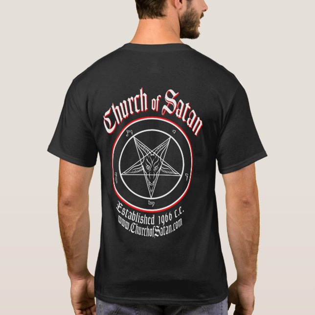 T-shirt L'église de Satan 2 a dégrossi chemise (Dos)