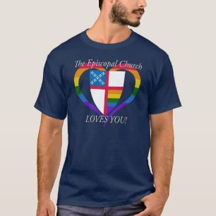 T-shirt L'Eglise épiscopale vous aime FIERTÉ LGBTQ