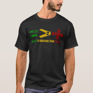 T-shirt l'égualité est plus grande que la division