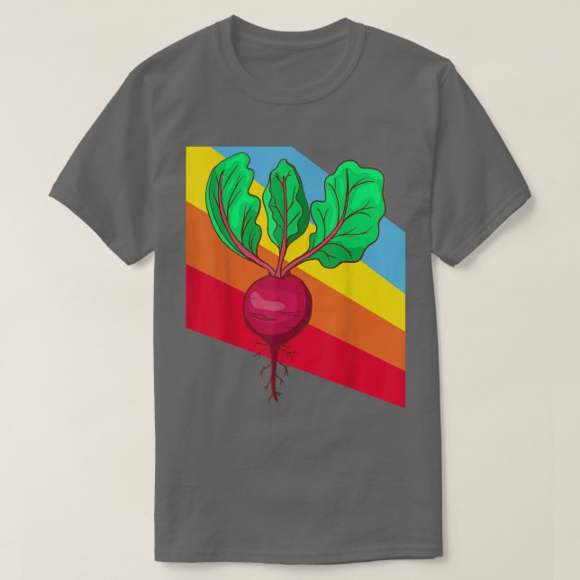 T-shirt Légumes de betterave Alimentation Vegetarian (Design devant)
